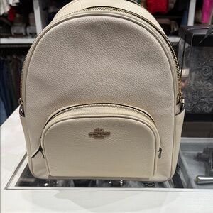 Coach Ivory Leather Backpack